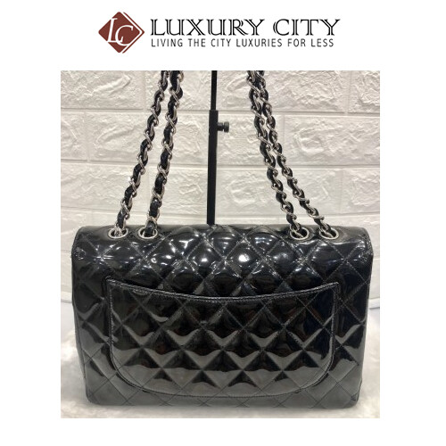 [Luxury City] Preloved Used Chanel Patent Leather Single Flap