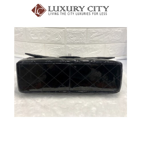 [Luxury City] Preloved Used Chanel Patent Leather Single Flap