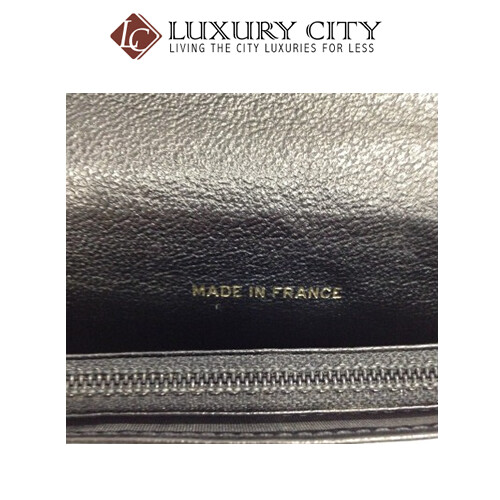 [Luxury City] Preloved Vintage Chanel Calf Leather Bifold Long Wallet
