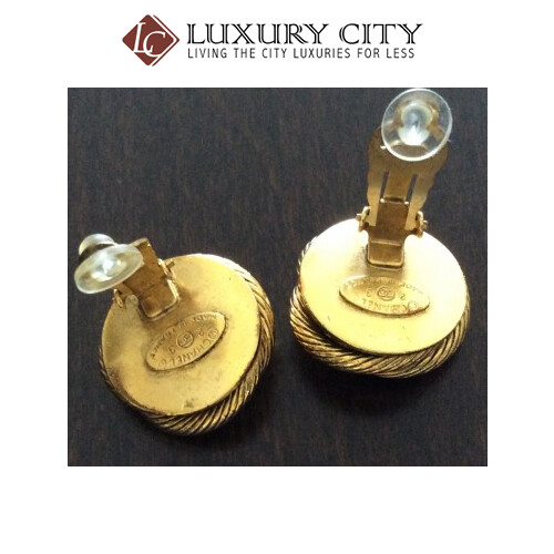 [Luxury City] Preloved Vintage Chanel Gold Plated Earring