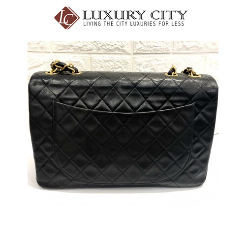 [Luxury City] Preloved Vintage Chanel Double Flap Calf Skin With Gold Hardware