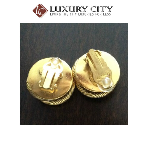 [Luxury City] Preloved Vintage Chanel Gold Plated Earring