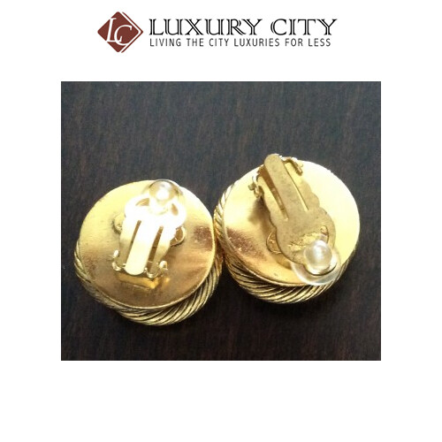 [Luxury City] Preloved Vintage Chanel Gold Plated Earring