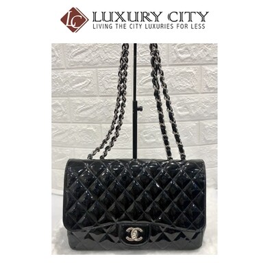 [Luxury City] Preloved Used Chanel Patent Leather Single Flap