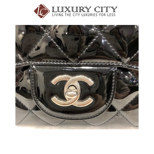 [Luxury City] Preloved Used Chanel Patent Leather Single Flap