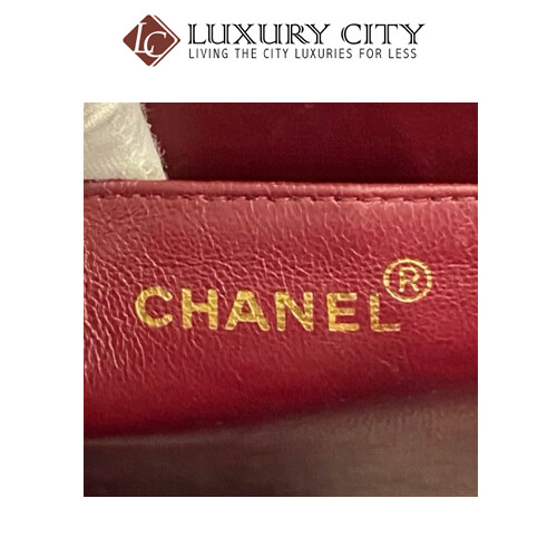 [Luxury City] Preloved Vintage Chanel Double Flap Calf Skin With Gold Hardware