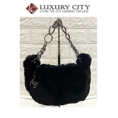 [Luxury City] Preloved Chanel Rabbit Fur Handcarry Bag