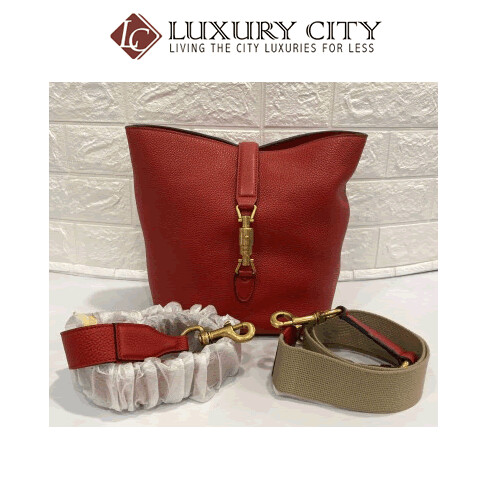 [Luxury City] Gucci Brand New Gucci Jackie Soft Leather Bucket Bag