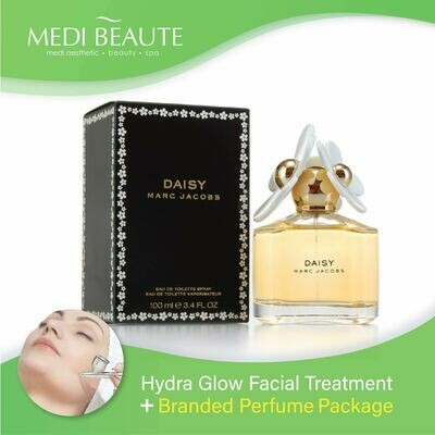 Medi Beaute Hydra Glow Facial + Branded Perfume ( Marc Jacobs Daisy EDT Lady 100ml ) Package
