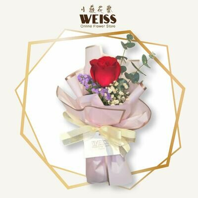Weiss Florist 1stk red roses (Free Shipping! Only deliver in JB)