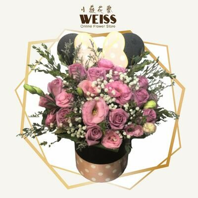 Weiss Florist Eustoma with boxes (Free Shipping! Only deliver in JB)