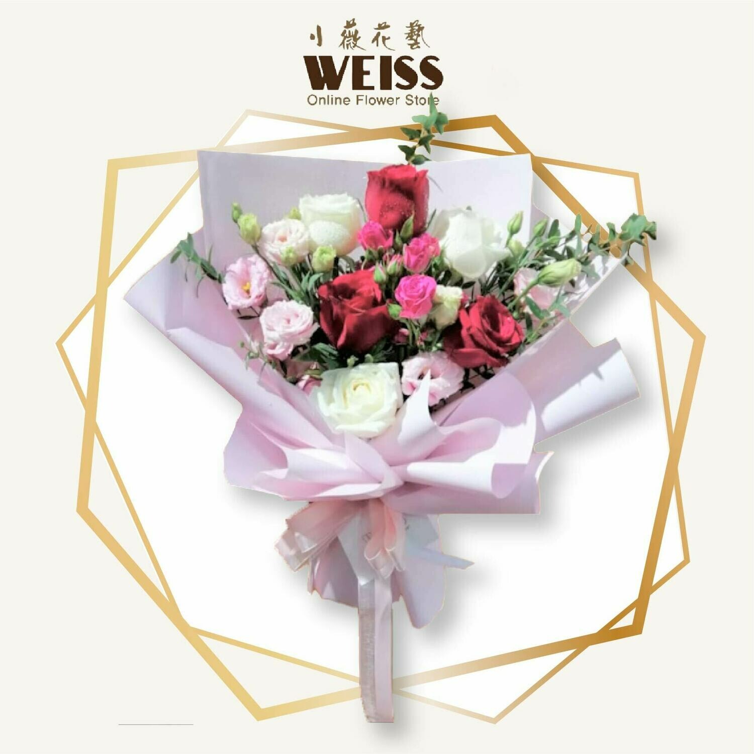 Weiss Florist 6stk roses (Free Shipping! Only deliver in JB)