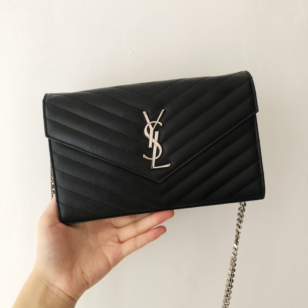 [Luxury City] Pre-Loved YSL Black Caviar Woc
