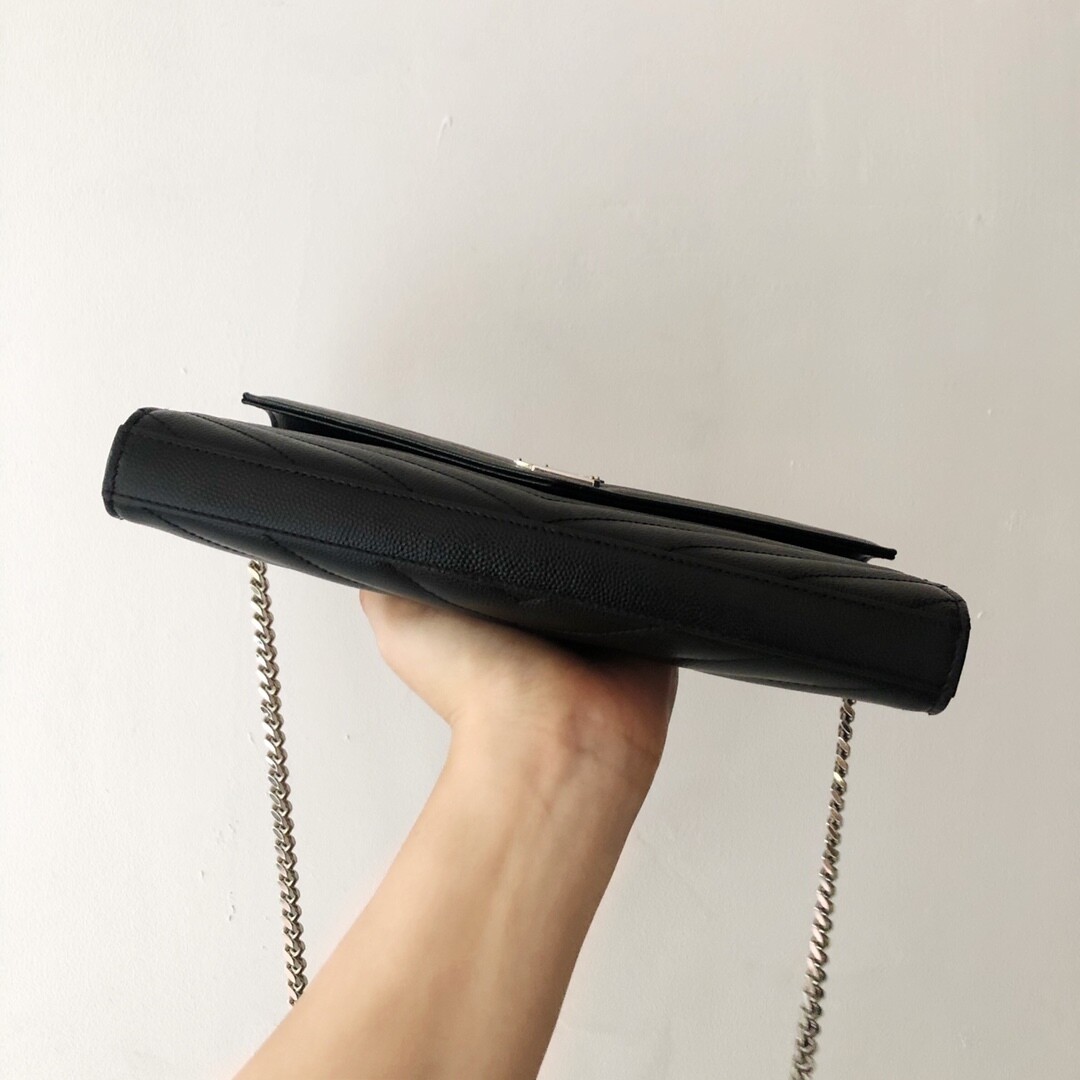 [Luxury City] Pre-Loved YSL Black Caviar Woc