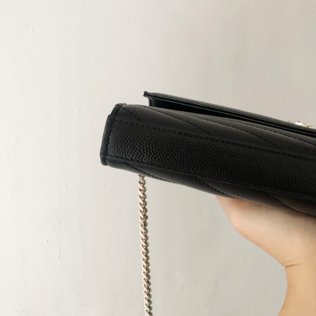 [Luxury City] Pre-Loved YSL Black Caviar Woc
