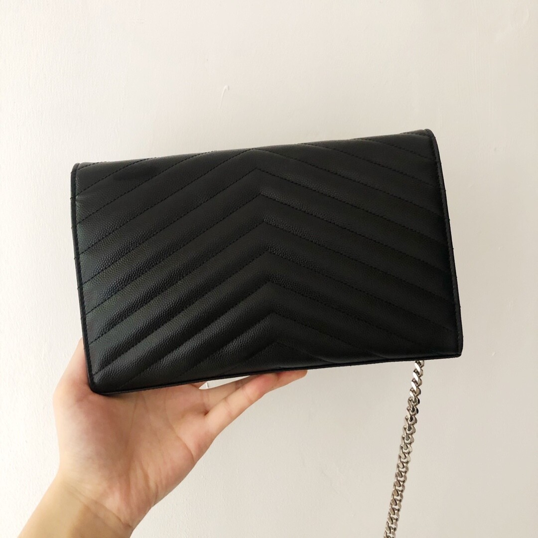 [Luxury City] Pre-Loved YSL Black Caviar Woc