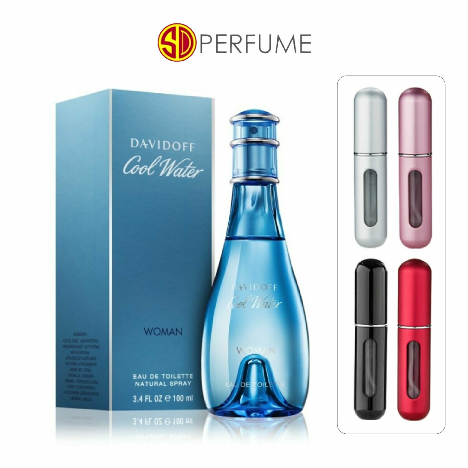 Davidoff Cool Water EDT Lady 5ml Refill (By: SD PERFUME)