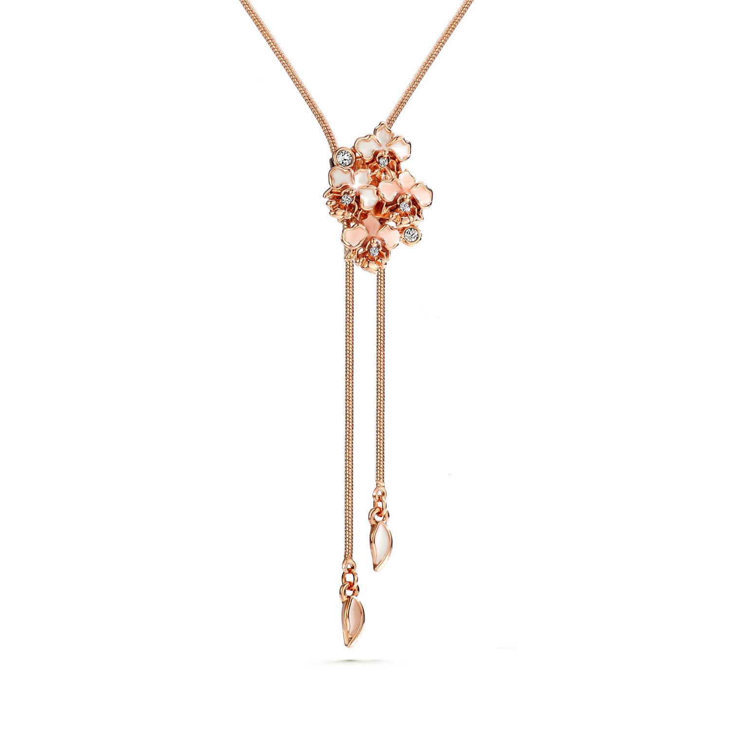LUSH Mini Orchid Slider Necklace
