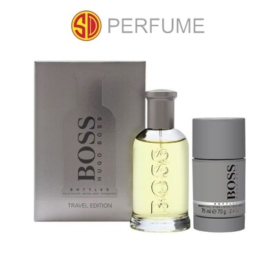 Hugo Boss Bottled No.6 100ml Travel Gift Set (By: SD PERFUME)