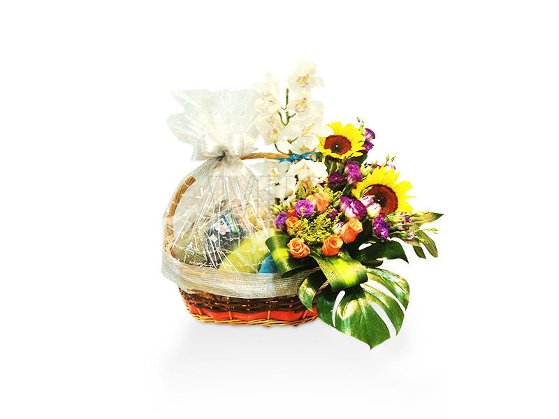 Fruits Basket &amp; Flowers (By: Weiss Flora &amp; Gift From JB)