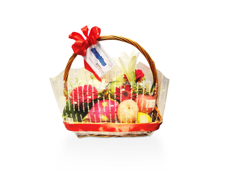 Get Well Soon Fruits Basket (By: Weiss Flora &amp; Gift From JB)