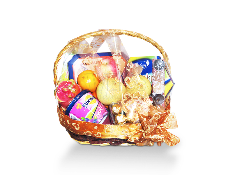 Fruit &amp; Gourmet Basket (By: Weiss Flora &amp; Gift From JB)