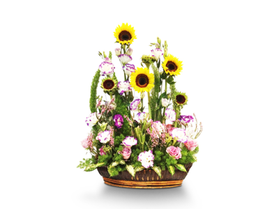Flowers Basket (By: Weiss Flora &amp; Gift From JB)