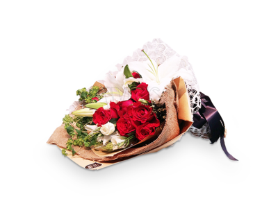 MAGNIFICENT LILY AND ROSE (By: Weiss Flora &amp; Gift From JB)