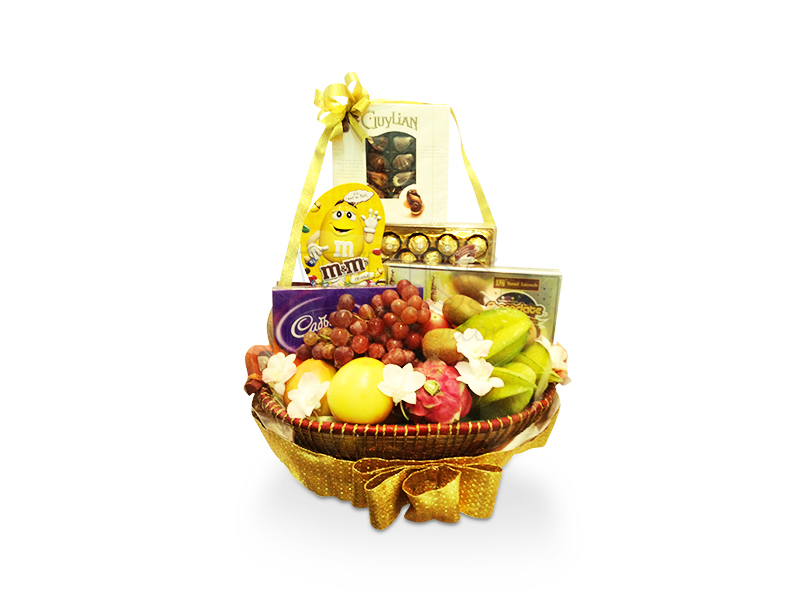 Premium Fruits &amp; Gourmet Basket (By: Weiss Flora &amp; Gift From JB)