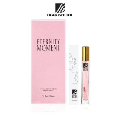 Calvin Klein cK Eternity Moment EDP Lady 10ML Travel Size Perfume (Refill by Fragrance HUB) 🎁 FREE FH 15% Discount Voucher!