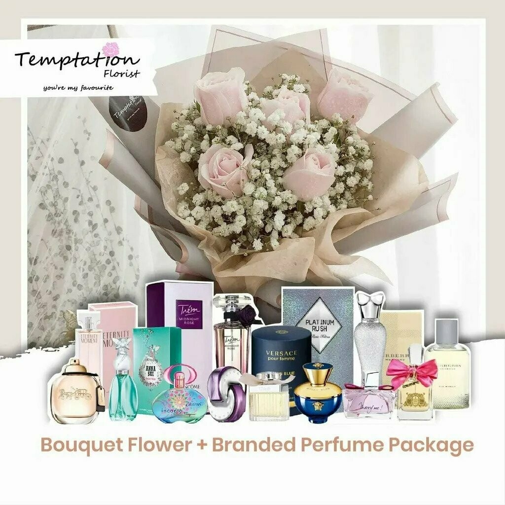 Miya Bouquet + Branded Perfume Package (By: Temptation Florist from Seremban)
