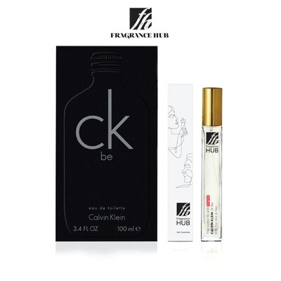 Calvin Klein cK Be EDT Unisex 10ML Travel Size Perfume (Refill by Fragrance HUB) 🎁 FREE FH 15% Discount Voucher!