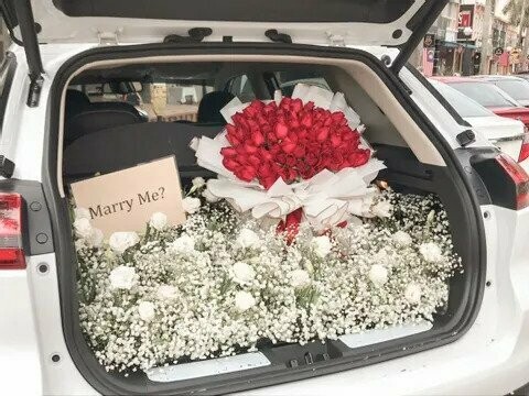 Baby Breath Car Deco #9 (By: Temptation Florist from Seremban)