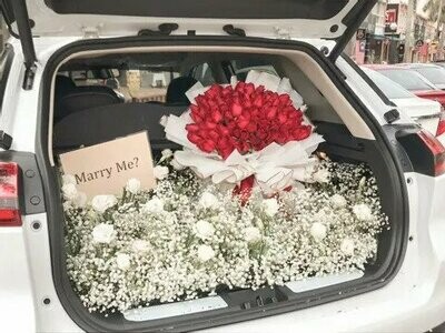 Baby Breath Car Deco #9 (By: Temptation Florist from Seremban)