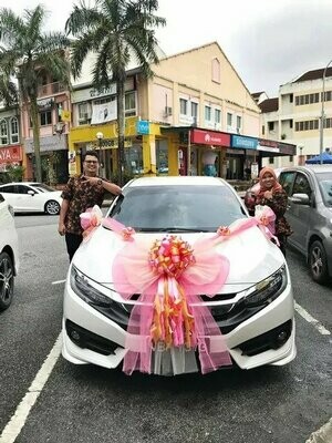 Bridal Car Big Ribbon Bow #1 (By:  Temptation Florist from Seremban)