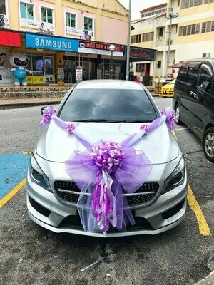Bridal Car Big Ribbon Bow #4 (By: Temptation Florist from Seremban)