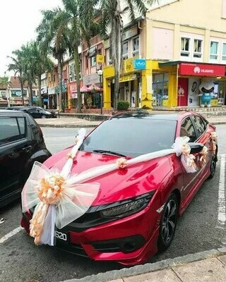 Bridal Car Big Ribbon Bow #2 (By: Temptation Florist from Seremban)