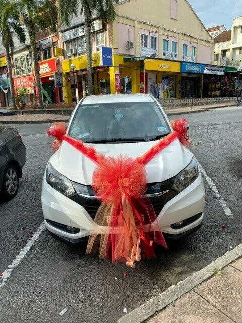 Bridal Car Deco Nets #11 (By: Temptation Florist from Seremban)