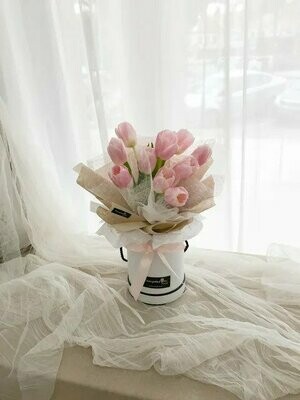 Tulips in Box (By: Temptation Florist from Seremban)