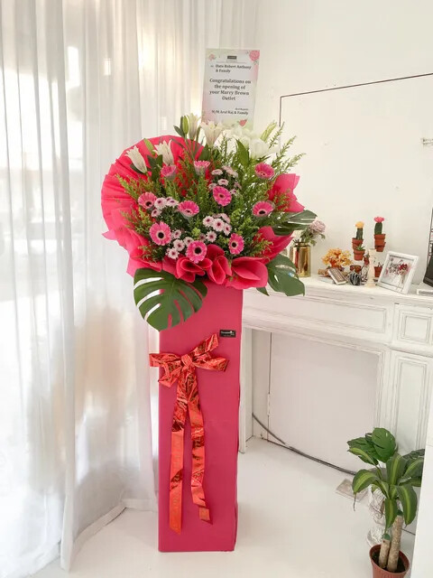 Glamorous Grand Opening Flower Stand (By: Temptation Florist from Seremban)