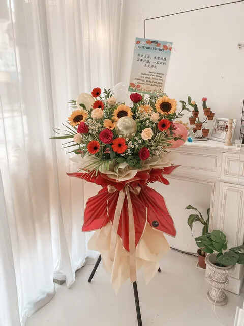 Taccy Grand Opening Flower Stand (By: Temptation Florist from Seremban)