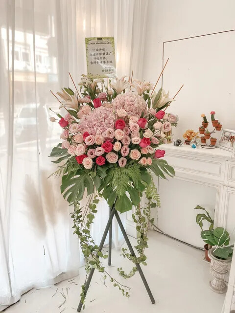 Congratulations Grand Opening Flower Stand (By: Temptation Florist from Seremban)