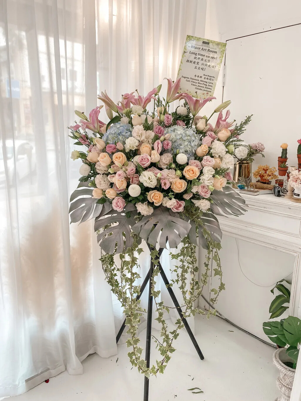 Mikoy Opening Flower Stand (By: Temptation Florist from Seremban)