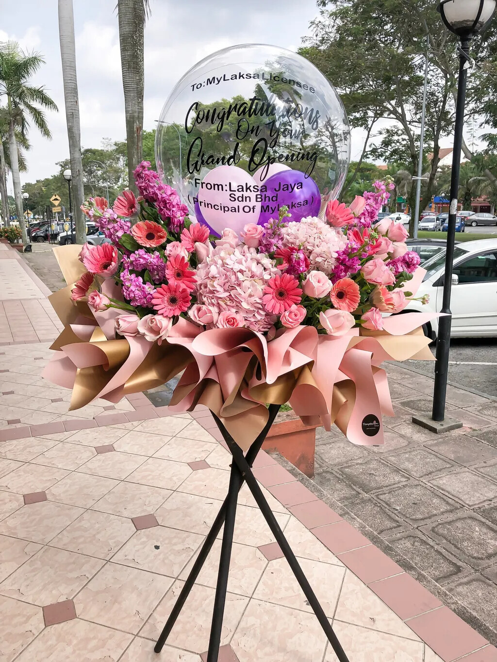 Sunlela Grand Opening Flower Stand (By: Temptation Florist from Seremban)