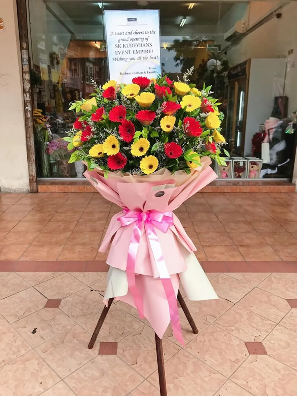 Ong Huat Opening Flower Stand (By: Temptation Florist from Seremban)