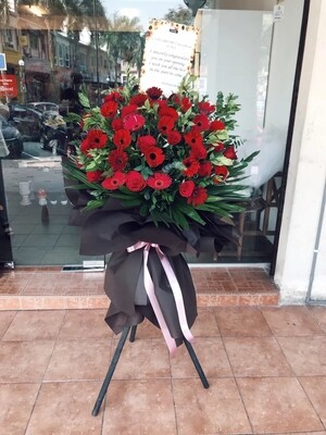 Prosperous Opening Flower Stand (By: Temptation Florist from Seremban)