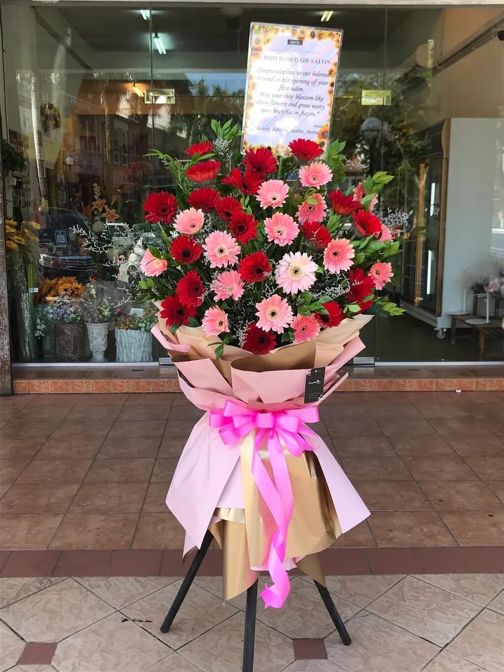 Bloommy Grand Opening Flower Stand (By: Temptation Florist from Seremban)