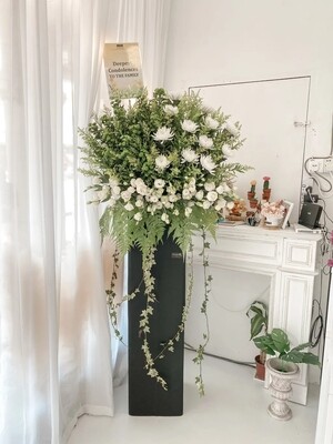 Always Remember Condolence Flower Stand (By: Temptation Florist from Seremban)