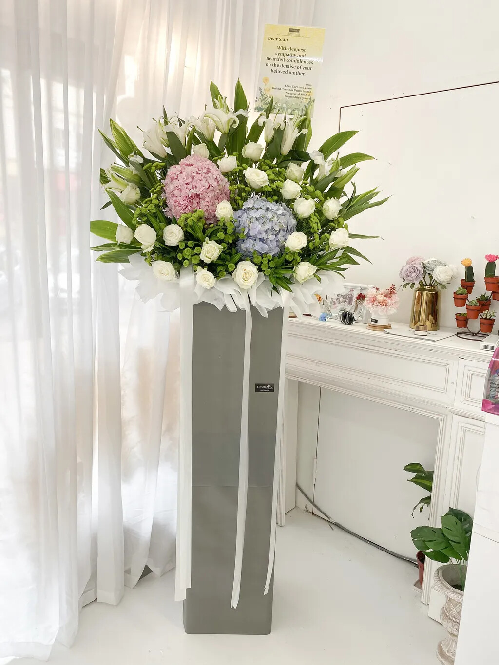 Sodos Condolence Flower Stand (By: Temptation Florist from Seremban)
