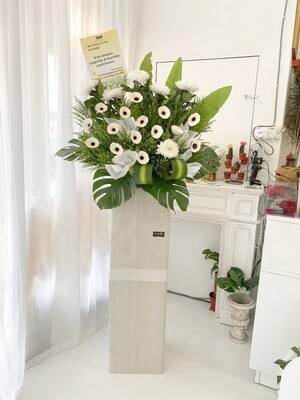 Greens Condolence Flower Stand (By: Temptation Florist from Seremban)
